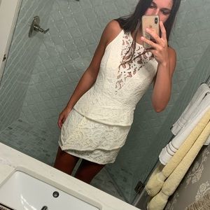 BCBG mini white dress